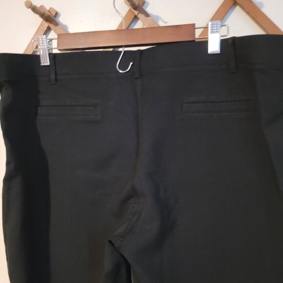 BetaBrand Black Ponte Straight Leg Pants SZ 2X Petite - Picture 3 of 4